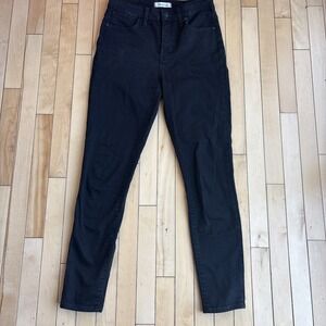 Madewell Black Curvy High-Rise Skinny Jeans 29T stretch